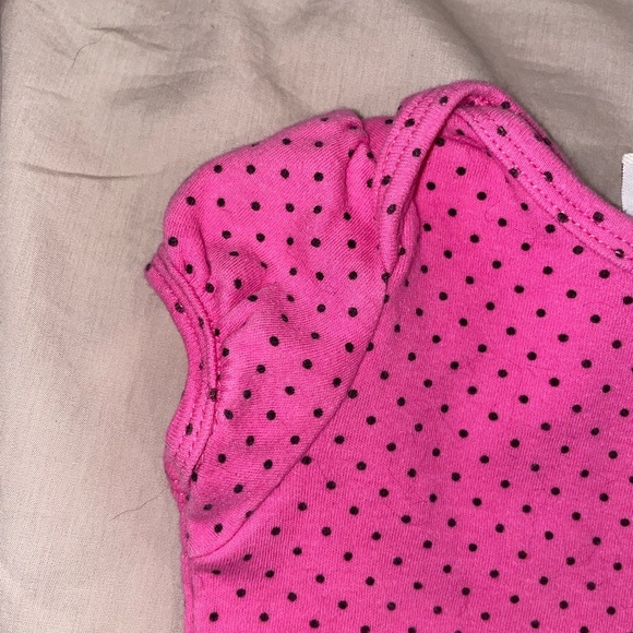 5/$15 Chick Pea Pink Polka Dot Baby Onesie - Picture 6 of 6
